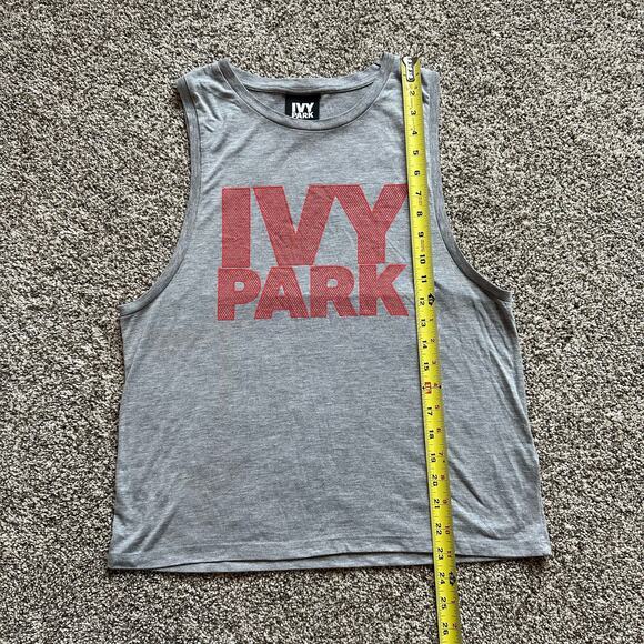 Ivy Park gray sleeveless logo tank top size XXS - Picture 9 of 11